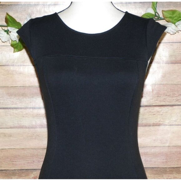 Kate Young Ladies Black Dress Size 2 Fit And Flare Back Zip Whimsy Goth - Picture 2 of 12